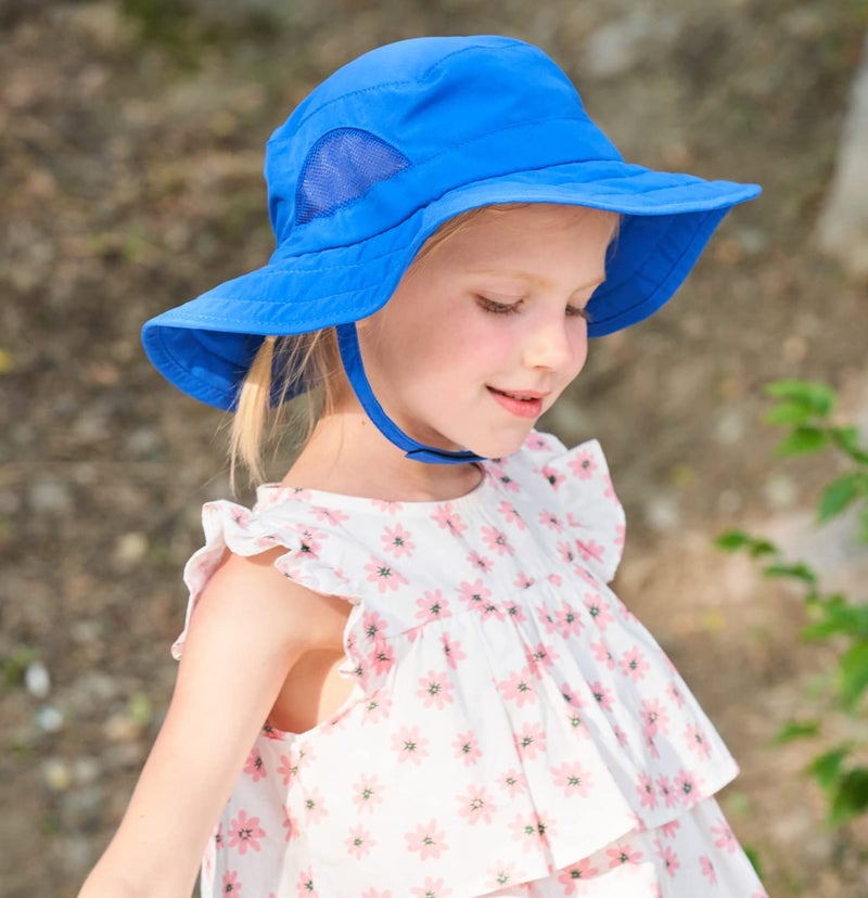 Connectyle Kids UPF 50+ Bucket Sun Hat UV Sun Protection, Blue, 2-6T - Image 4